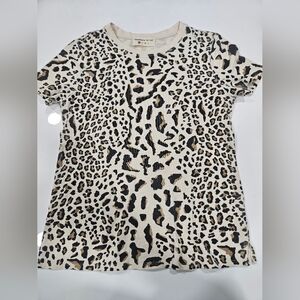 Women's Leopard Print Short Sleeve Tee